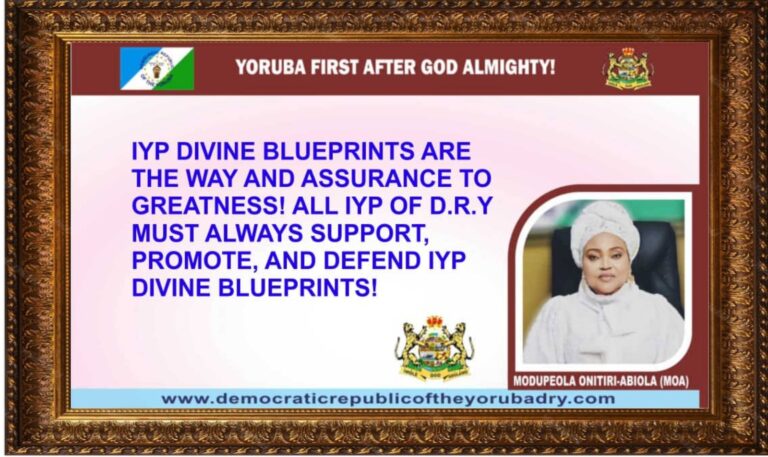 IYP DIVINE BLUEPRINTS ARE THE WAY AND ASSURANCE TO GREATNESS! ALL IYP OF D.R.Y MUST ALWAYS SUPPORT, PROMOTE, AND DEFEND IYP DIVINE BLUEPRINTS!